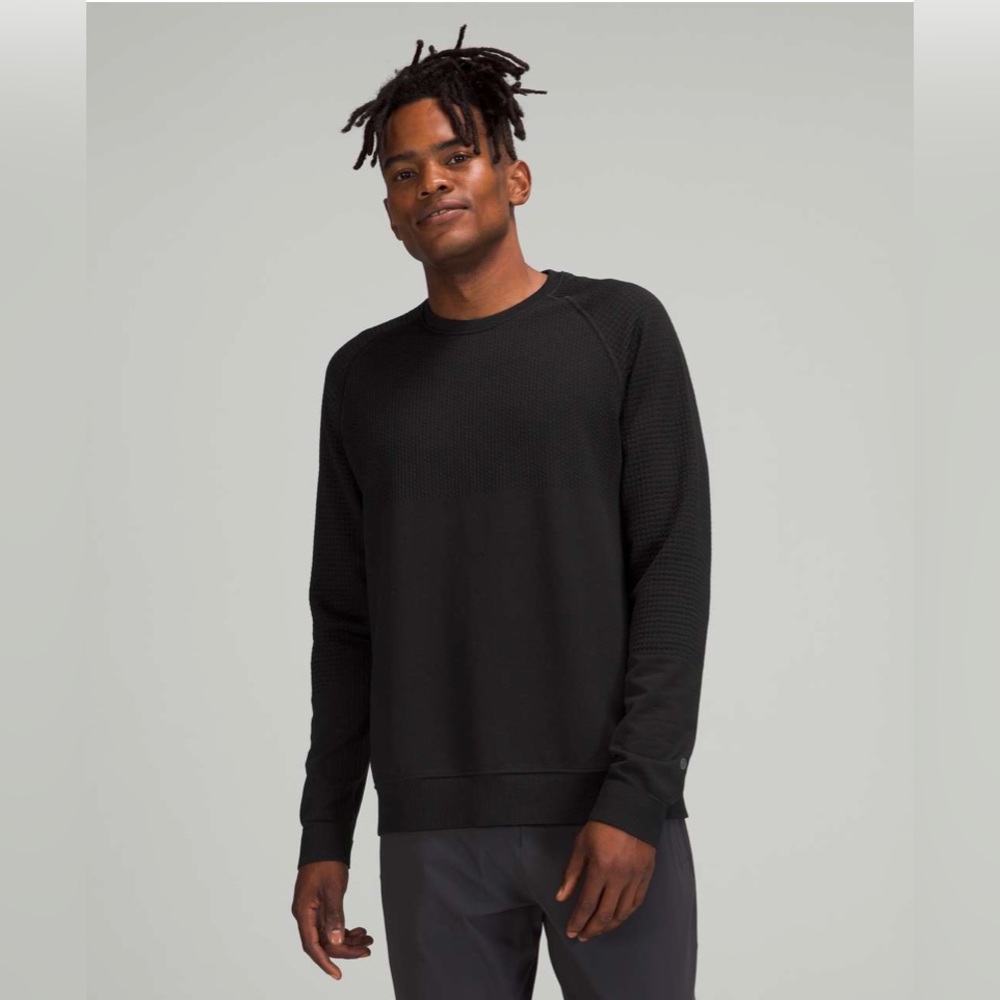 Lululemon Engineered Warmth Long Sleeve Crew Neck Waffle Knit Shirt